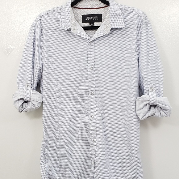 Tranquility & Mayhem casual shirt 3 dots pattern - Picture 5 of 6